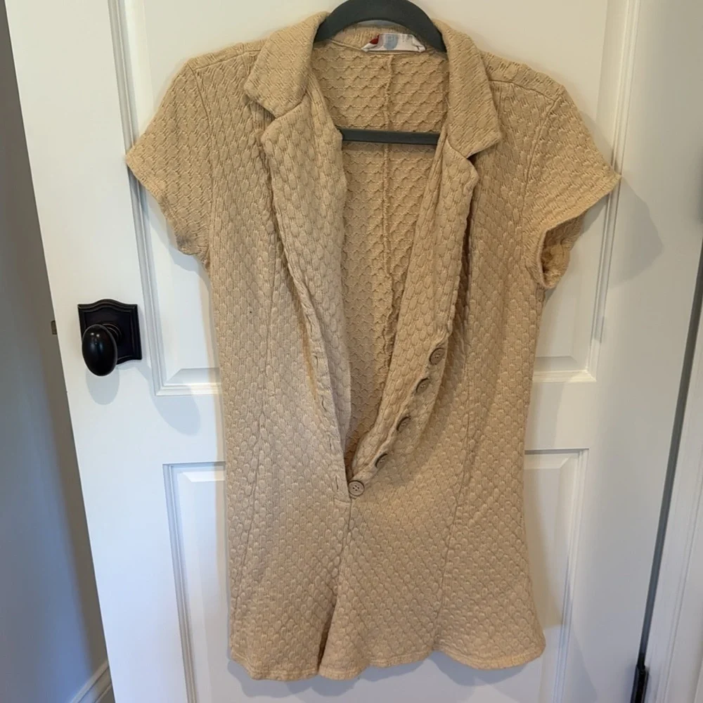 Free People Ramona Button-Front Romper